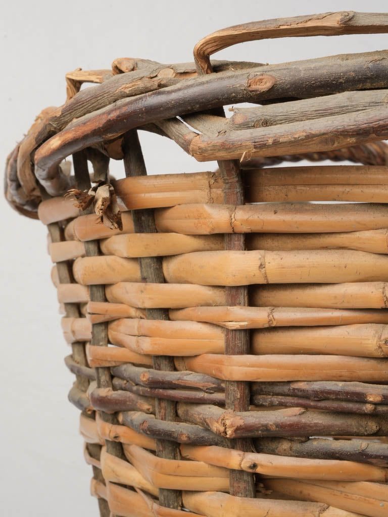 Decorative large sculptural basket