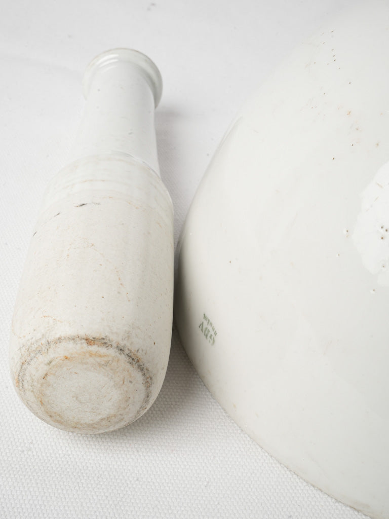 Decorative mid-century mortar