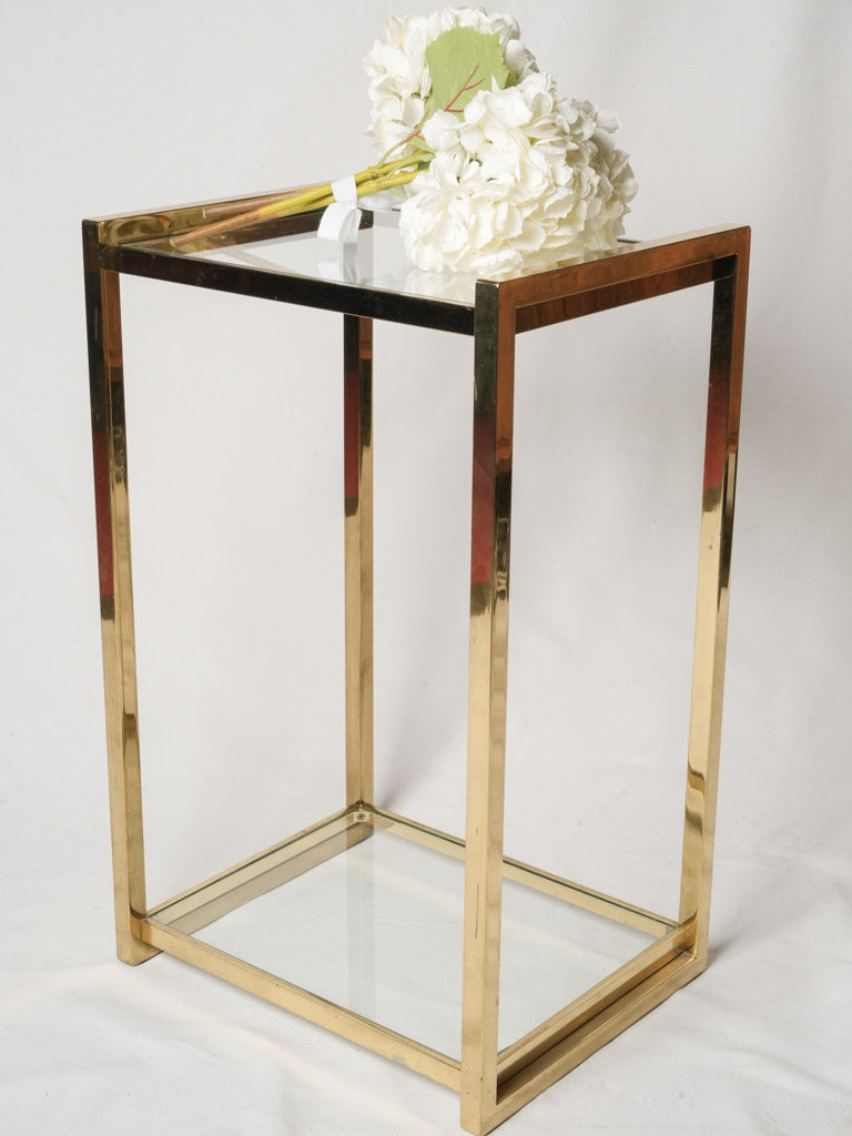 Mid-century modern brass pedestals