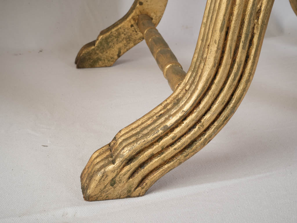 Ornamented elegant wooden accent seat