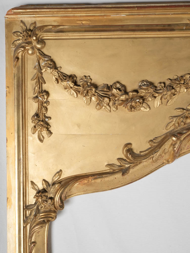 Elegant, intricate 19th-century gold frame