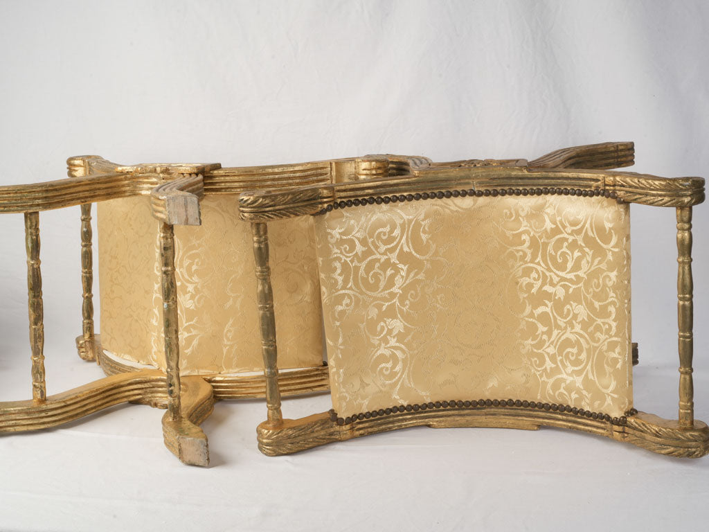 Refined classic upholstered curule chair