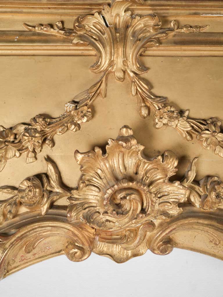 Opulent, decorative Louis XV-style gold frame