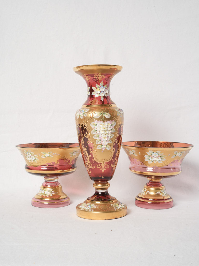Opulent gilded Rococo revival vase