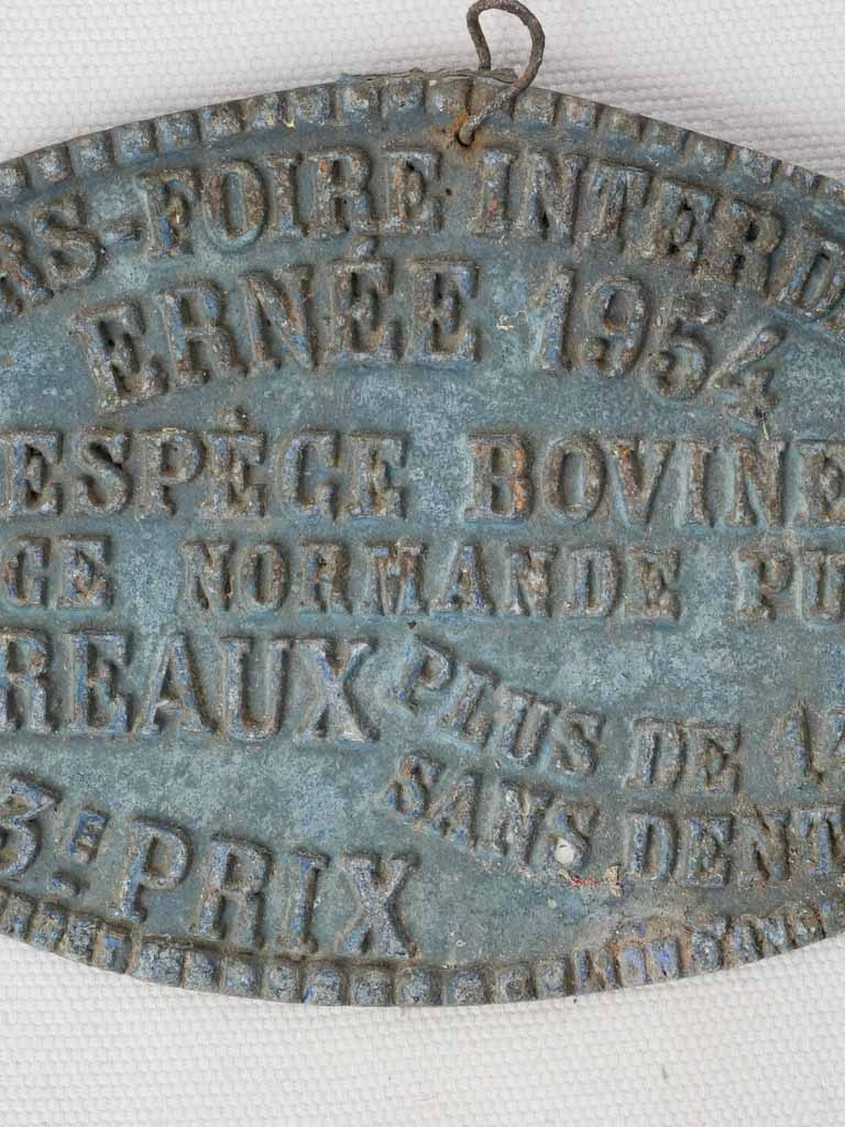 Rustic French agricultural award relic