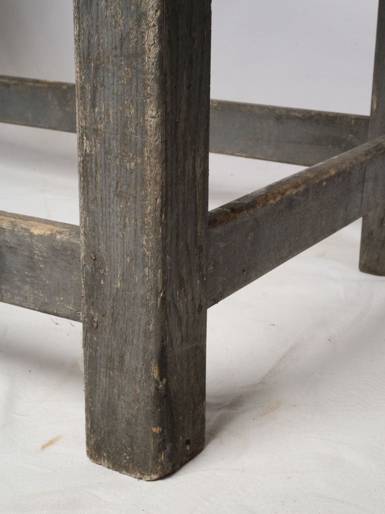 Weathered wood industrial machine table