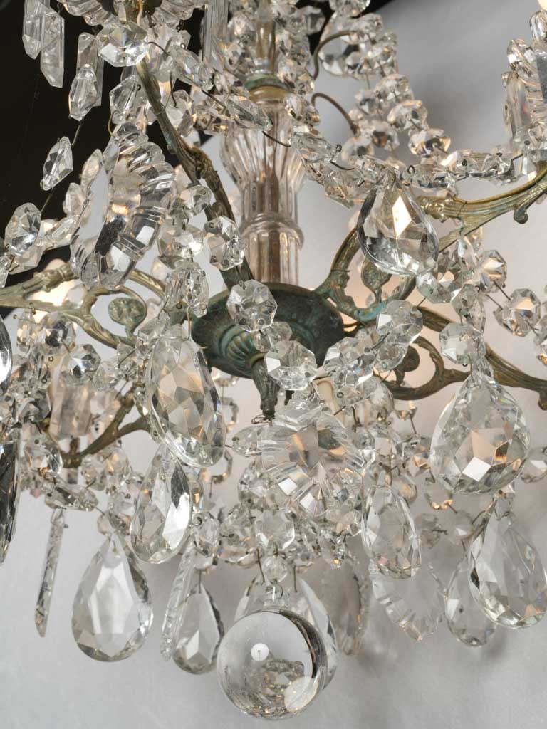 Exceptional 20th-century crystal chandelier