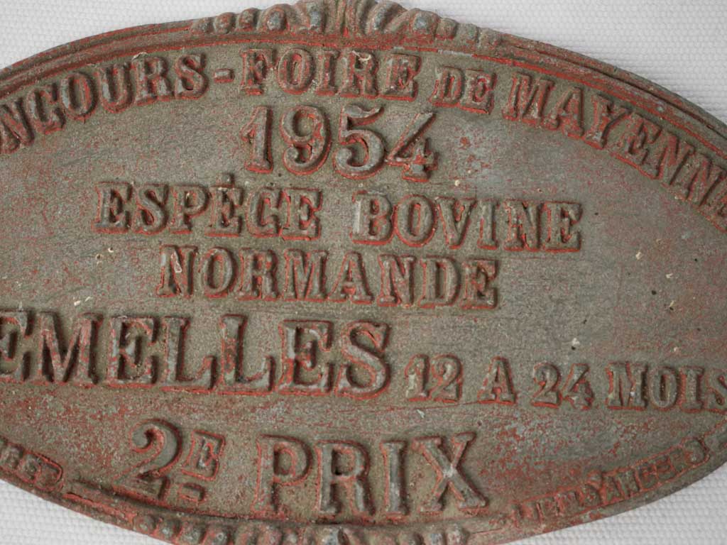 Timeworn decorative award plaque