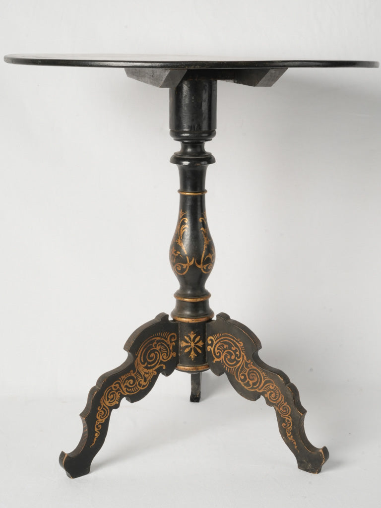 Elegant, functional folding French accent table
