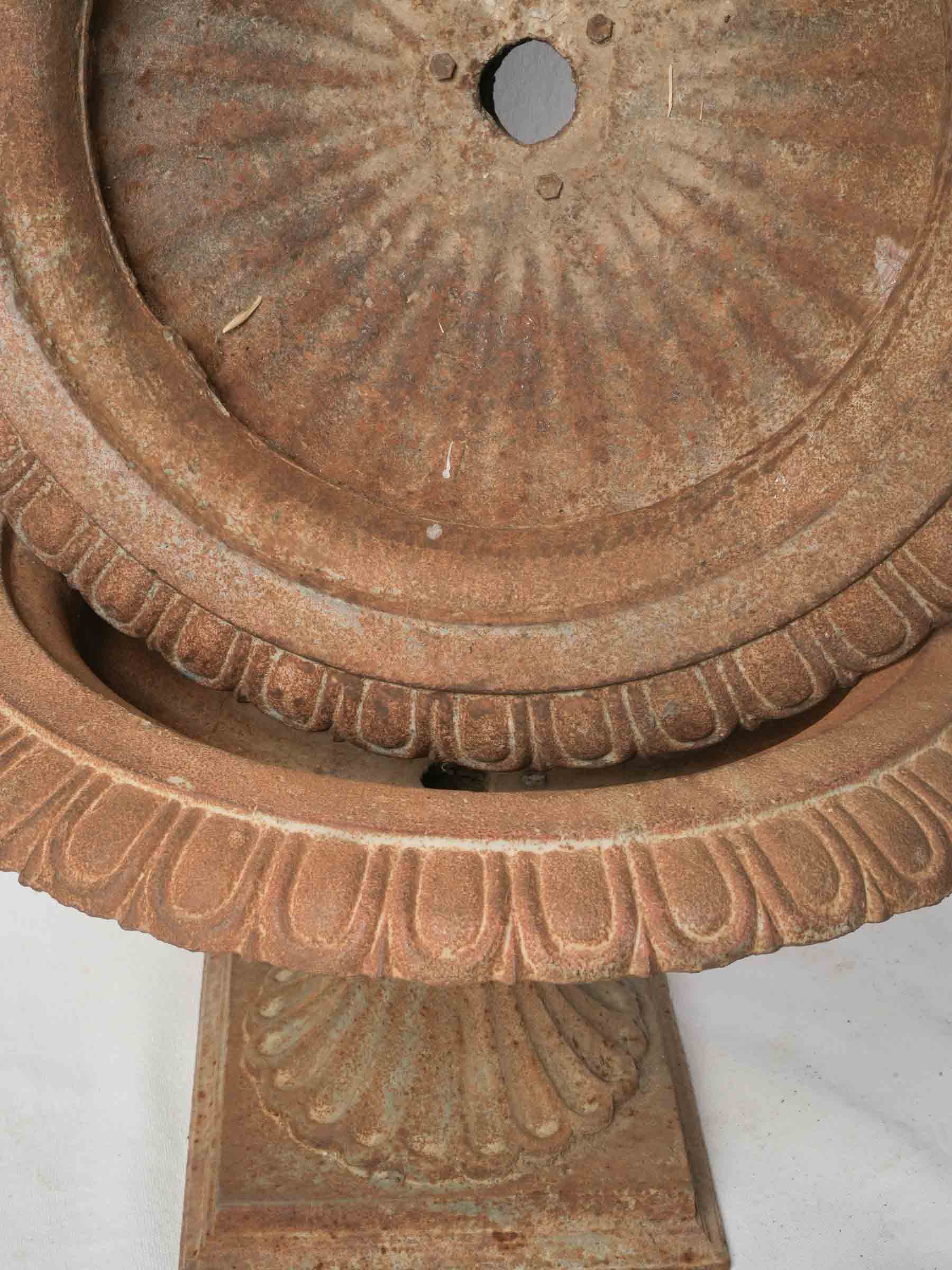Pair of Early 20th-Century French Cast Iron Garden Urns - 12½" x 21¾"