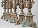 French altar candlesticks with ivy detailing