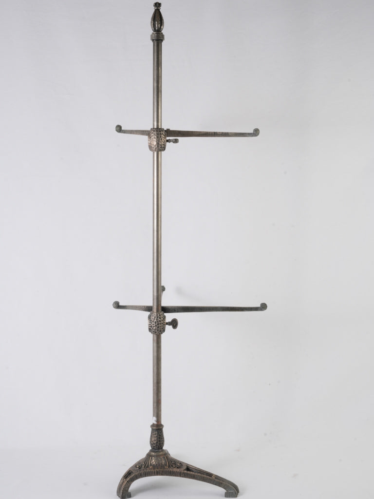 Vintage two-tier French floor shelf