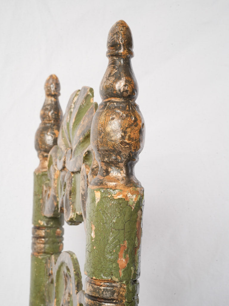 Antique Spanish Child’s Chair w/ Original Painted and Gilt Finish - 27½"