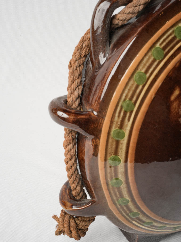 1950s Biot Ceramic Decorative Canteen Flask - 14½"