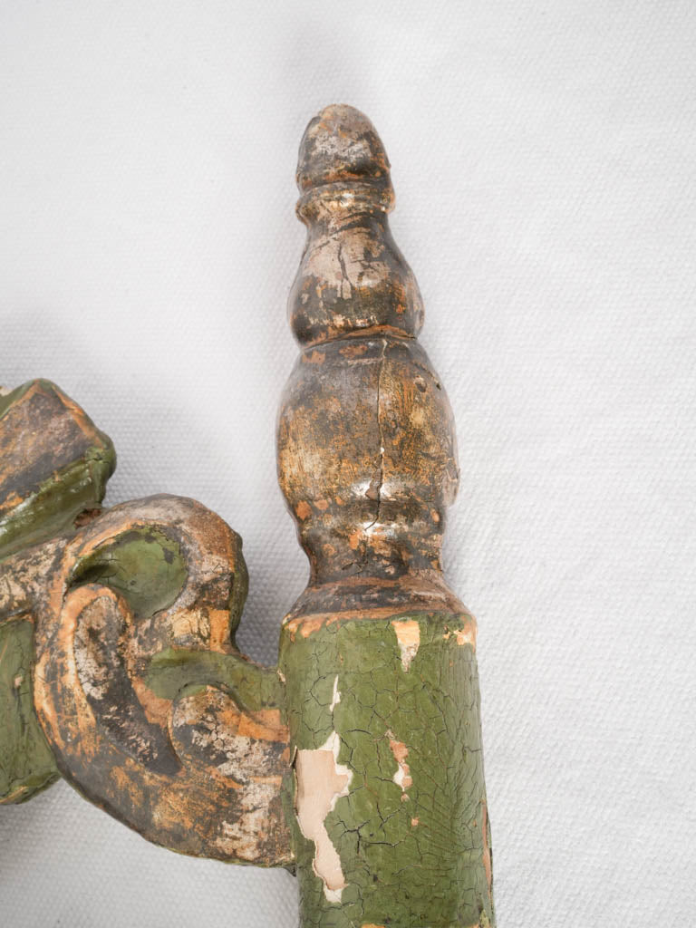 Antique Spanish Child’s Chair w/ Original Painted and Gilt Finish - 27½"