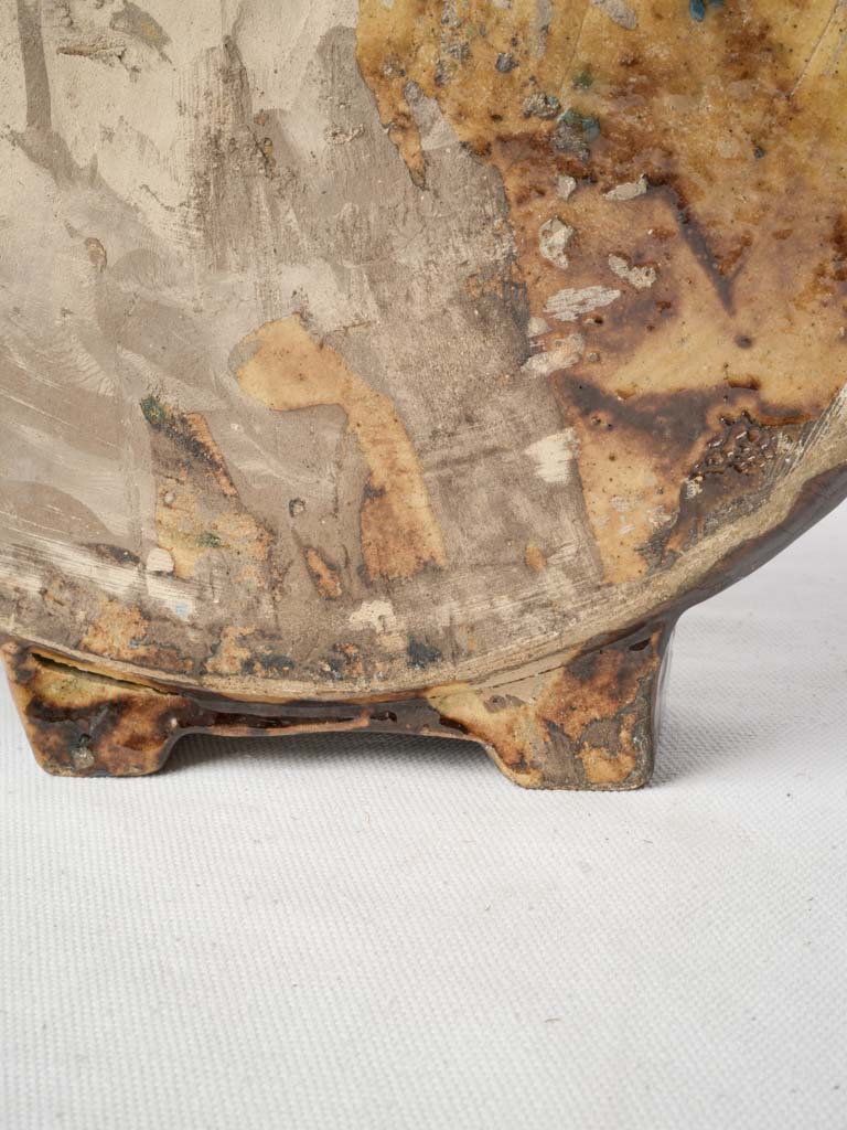 1950s Biot Ceramic Decorative Canteen Flask - 14½"
