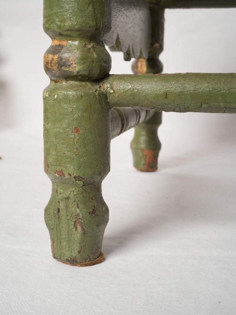 Antique Spanish Child’s Chair w/ Original Painted and Gilt Finish - 27½"