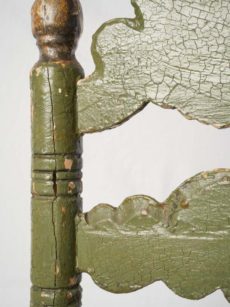 Antique Spanish Child’s Chair w/ Original Painted and Gilt Finish - 27½"