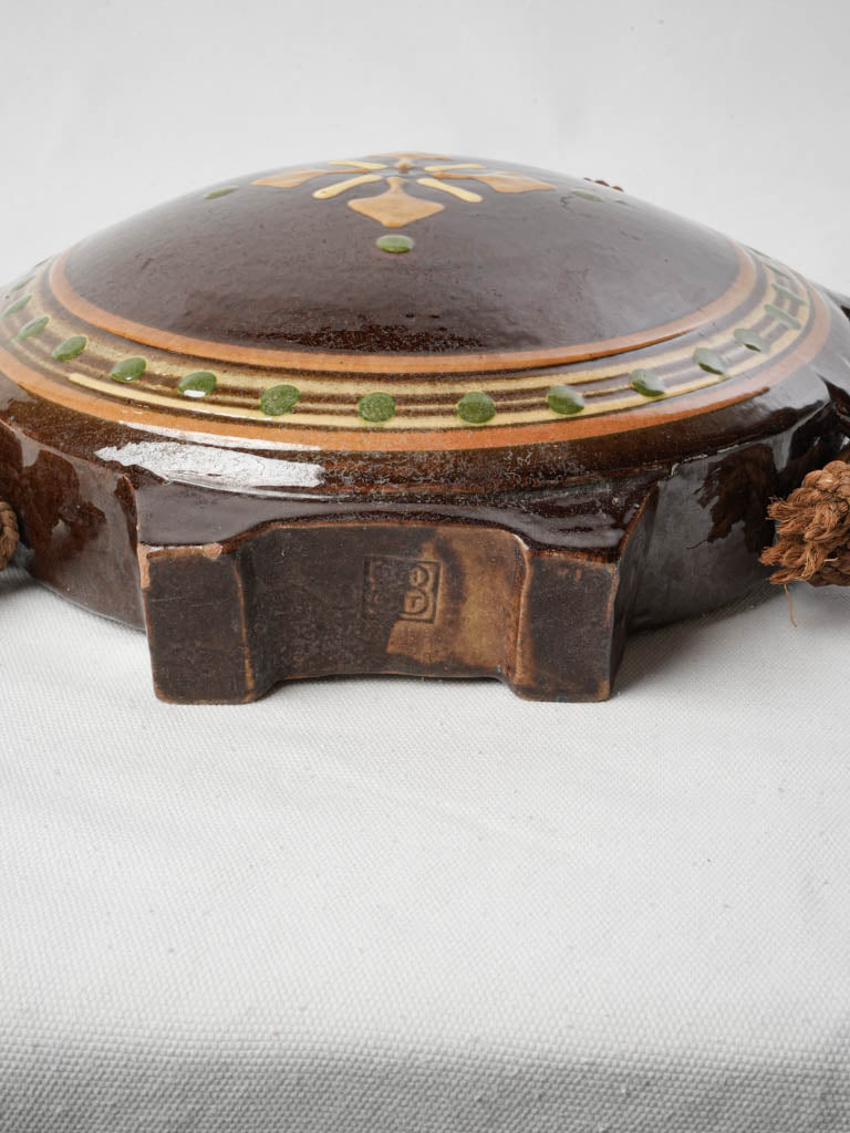 1950s Biot Ceramic Decorative Canteen Flask - 14½"
