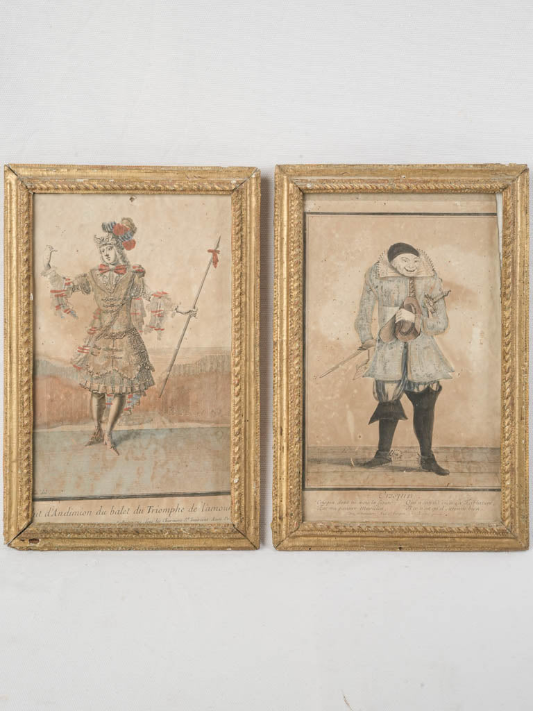 Antique French etchings