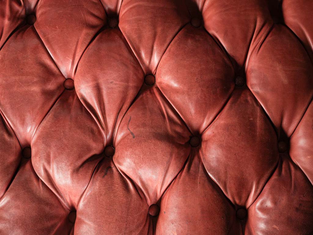 Distressed patina leather furniture