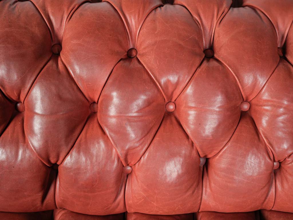 Iconic mid-20th-century Chesterfield sofa