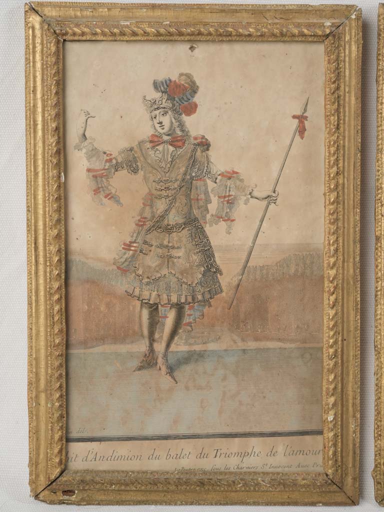 Vintage gilded frame art