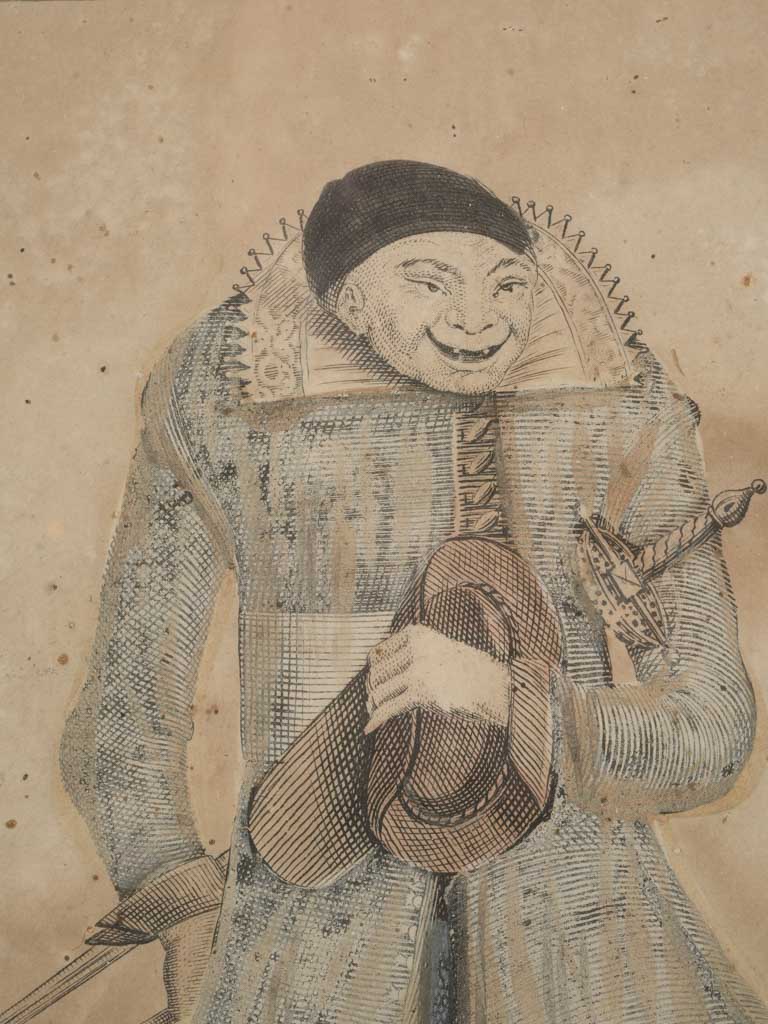 Hand-colored French etchings