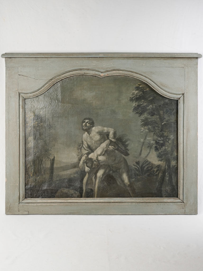 Antique French Grisaille Panel