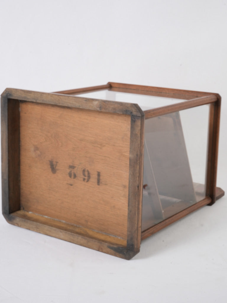 Traditional French glass Bayard Pens case