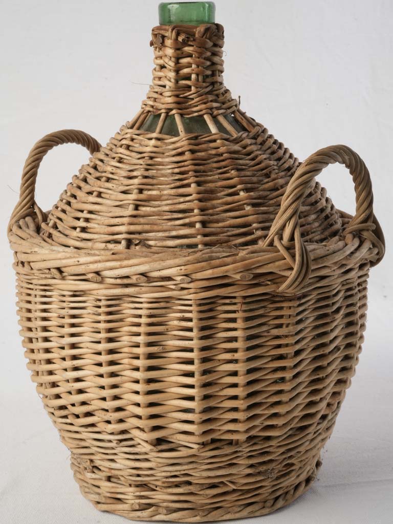 Antique European rustic glass jar