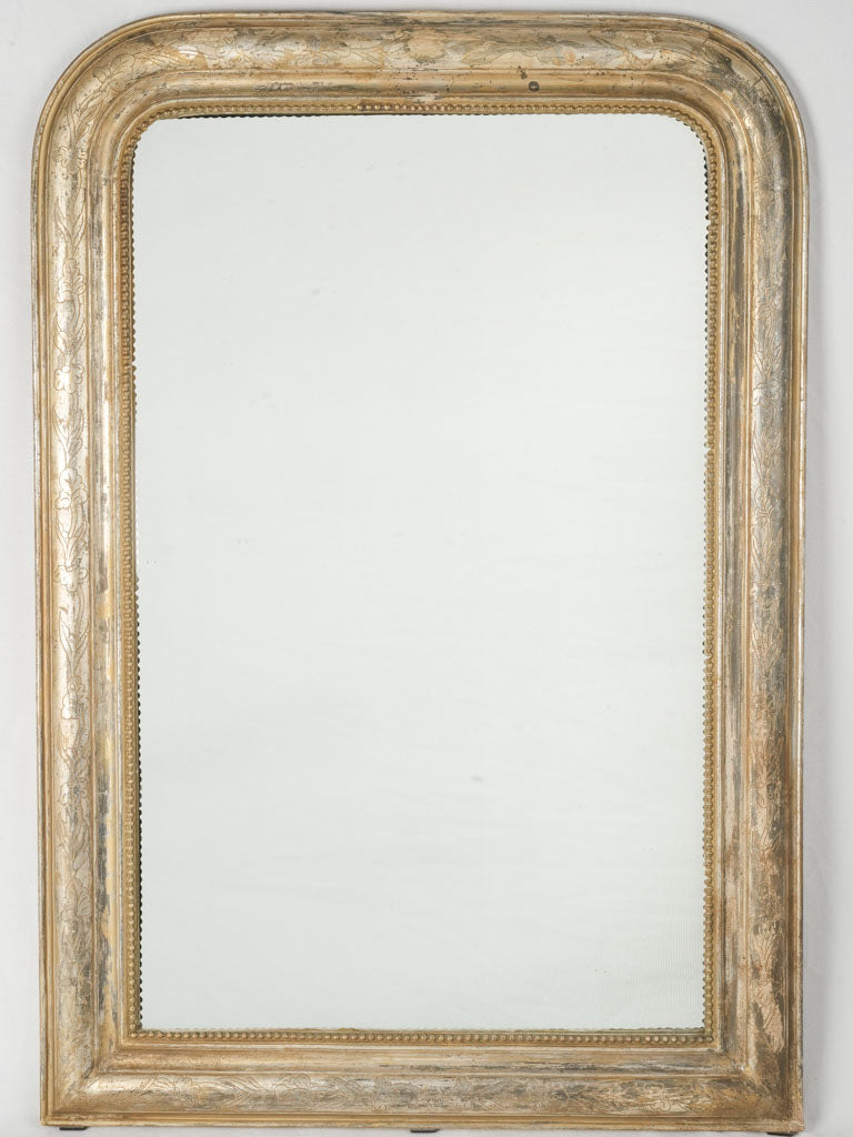 Exquisite antique gilded mirror