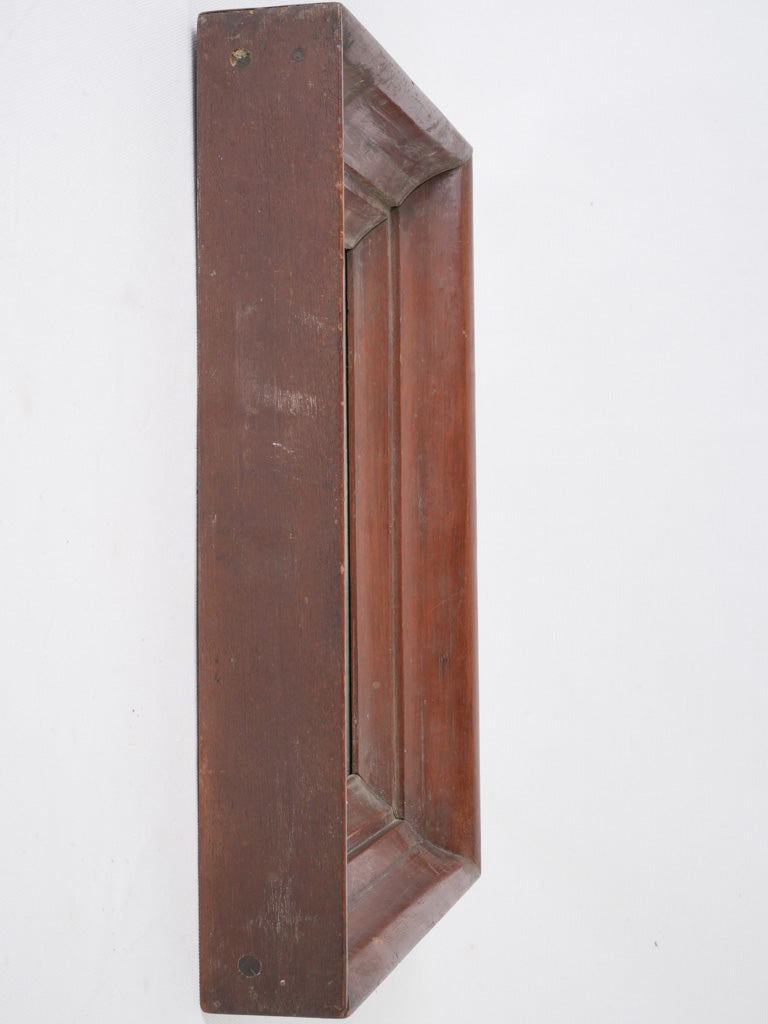 Antique exotic wood framed painting