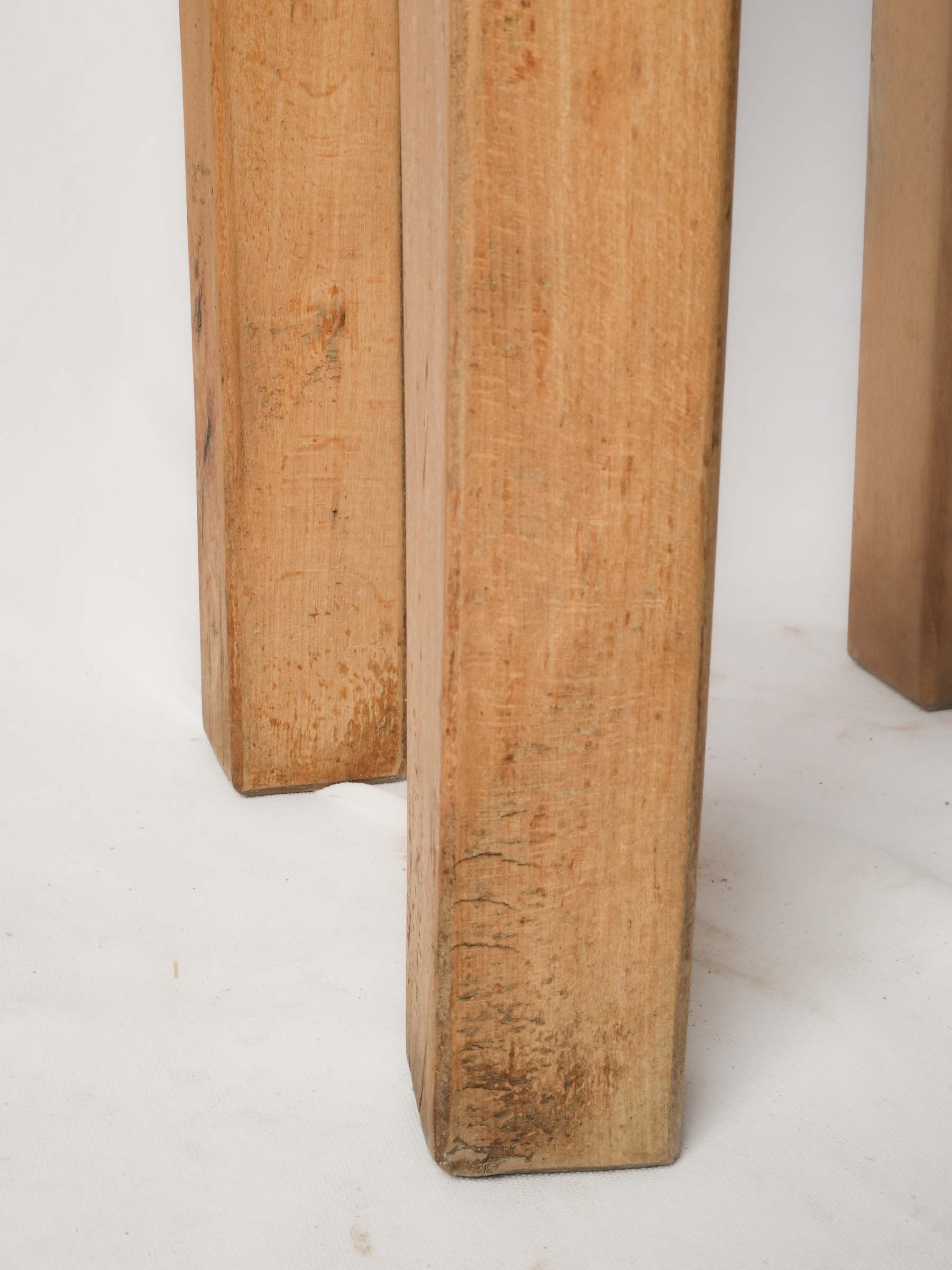 1960s Compact French Butcher's Block with Knife Rail and Drawer - 33¾" x 16½"