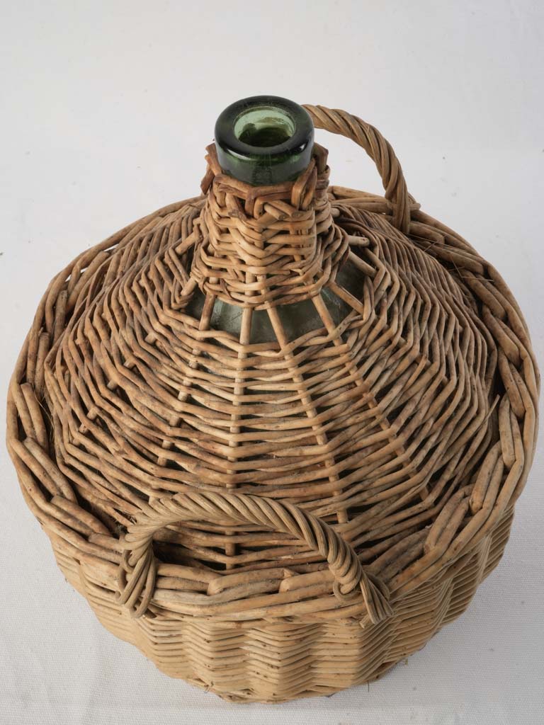 Textured artisanal glass storage vessel