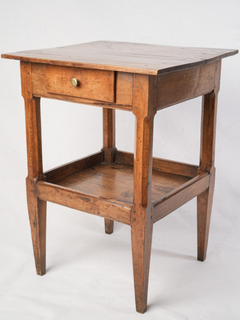 Petite French Cherry Side Table From The Early 19th Century - 20" x 20"