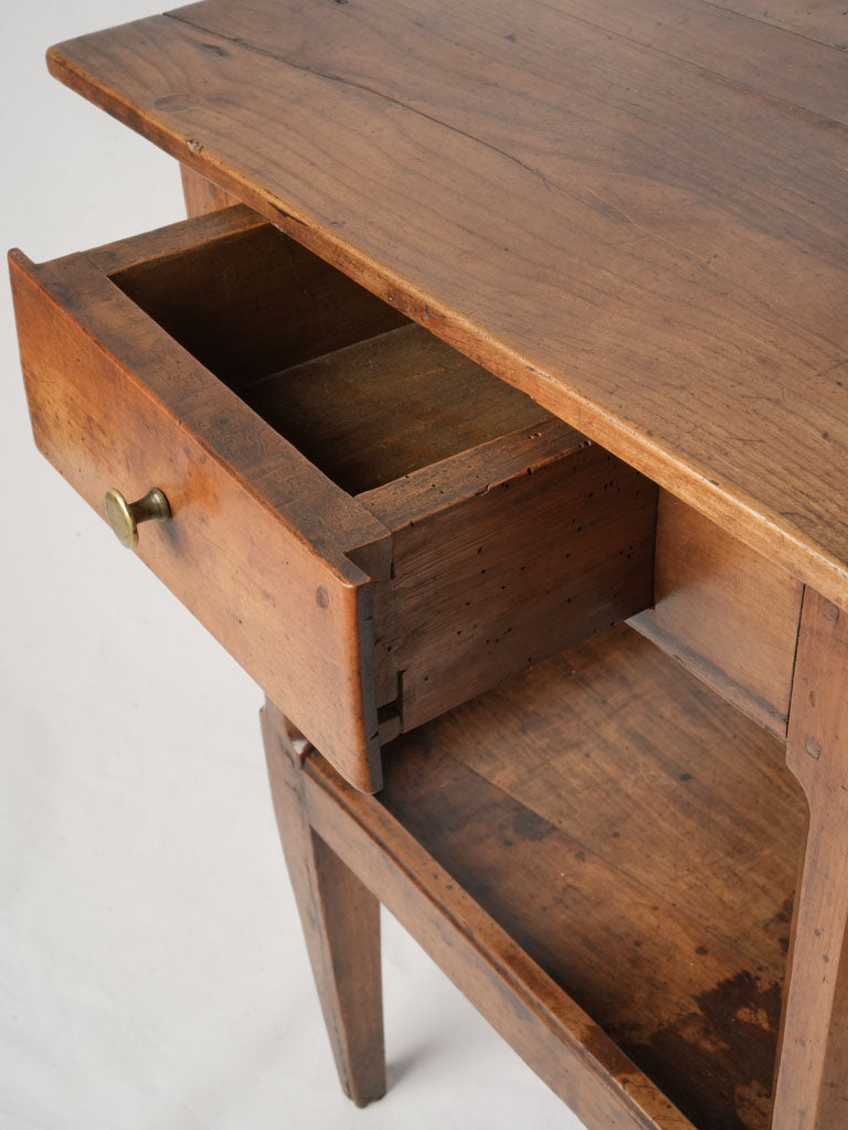 Petite French Cherry Side Table From The Early 19th Century - 20" x 20"
