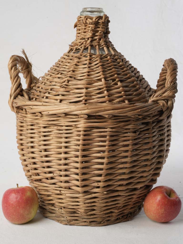 Antique woven wicker basket