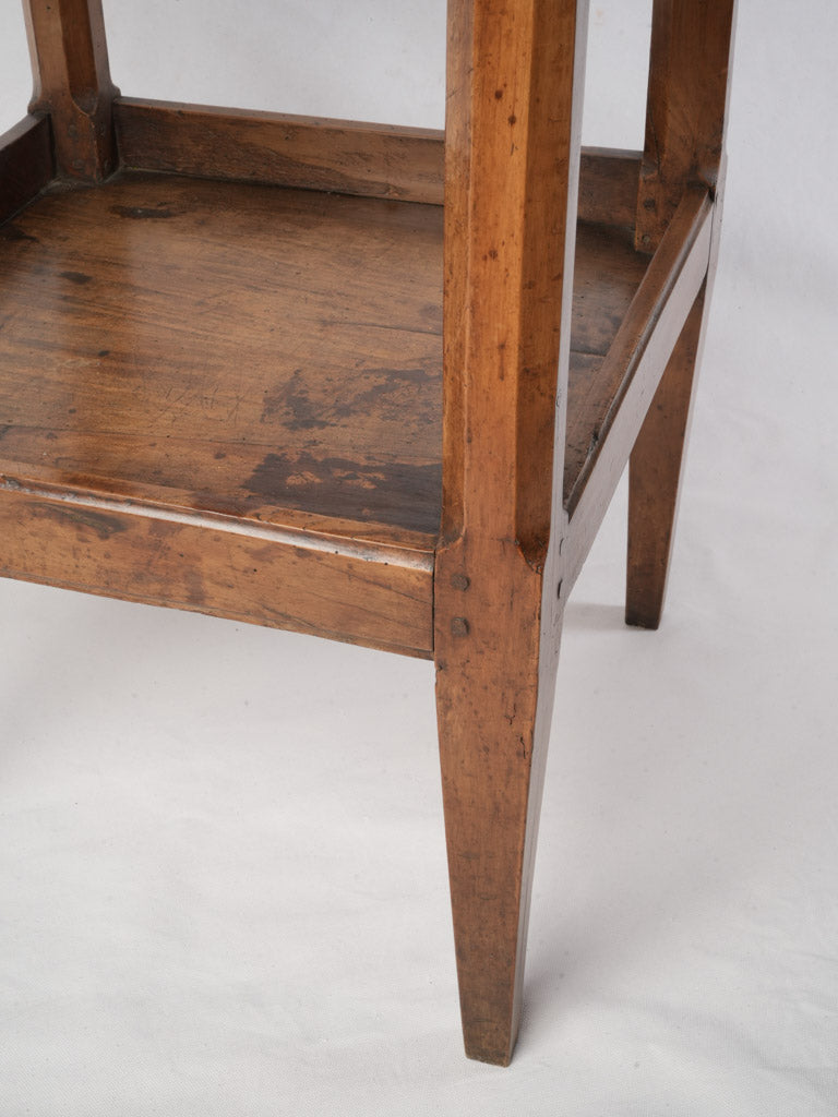 Petite French Cherry Side Table From The Early 19th Century - 20" x 20"