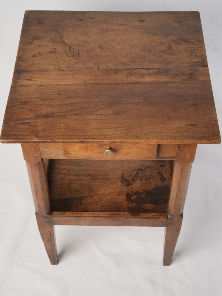 Petite French Cherry Side Table From The Early 19th Century - 20" x 20"