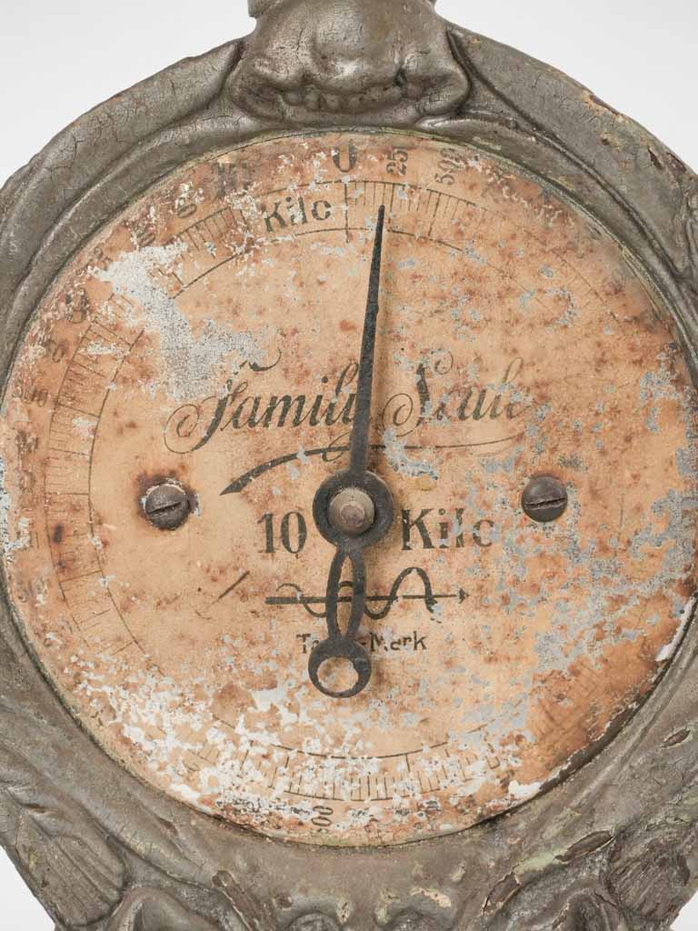 Aged finish vintage weigh scale