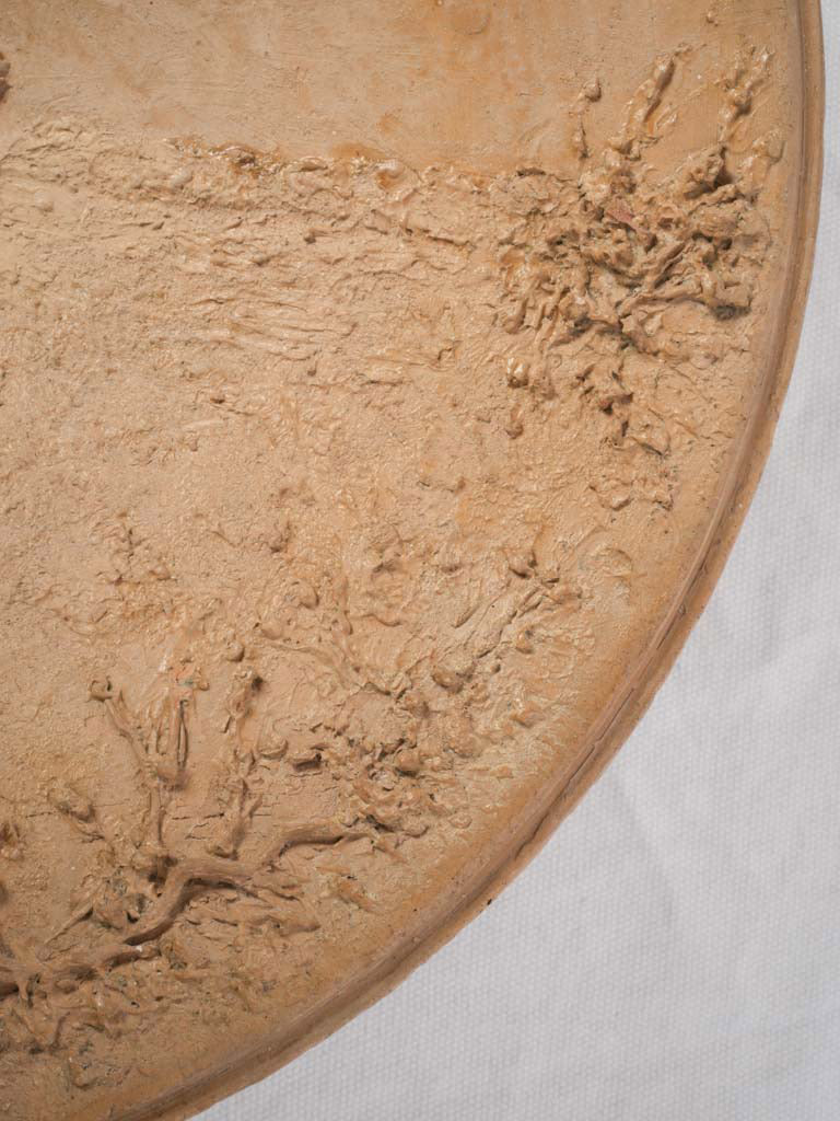Artist-signed vintage terracotta piece