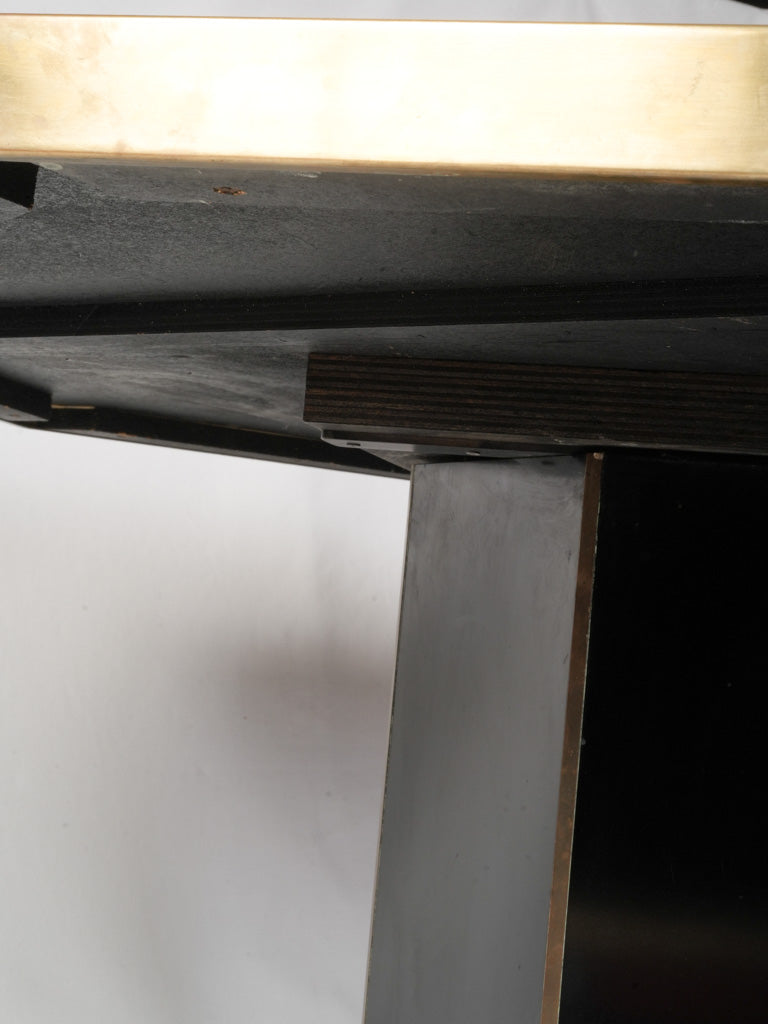 Opulent brass detail dining table