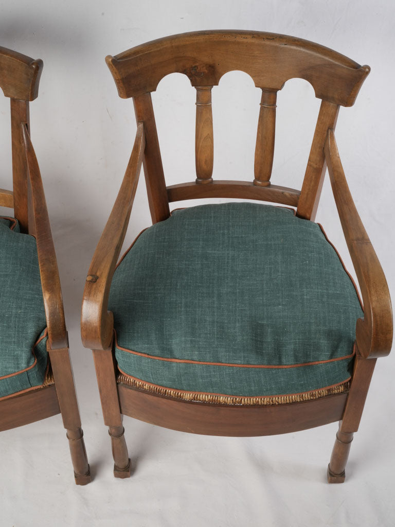 Set Of Six Early 19th Century Provincial Armchairs W/ Rush Seats