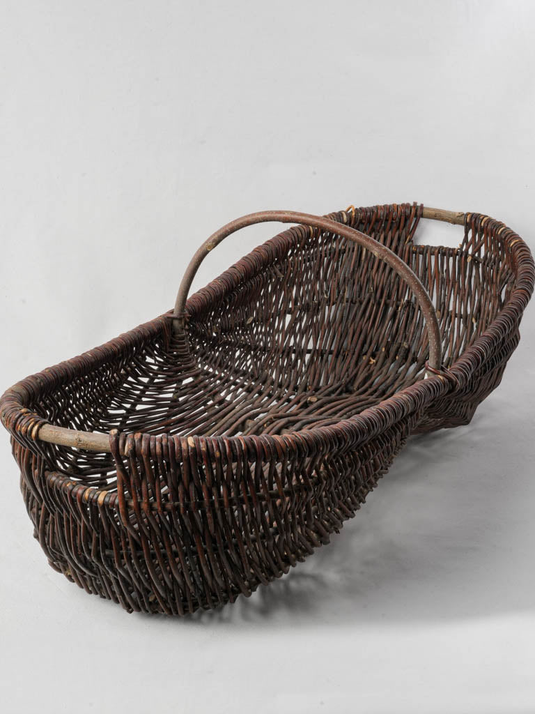 Traditional French willow basket