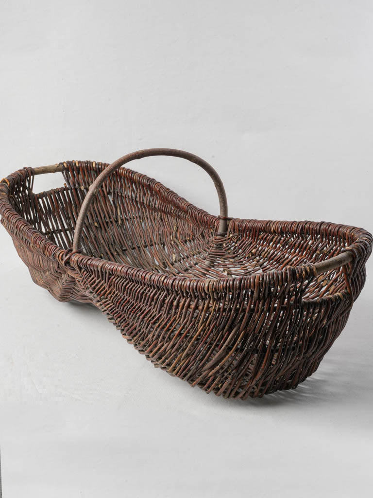 Authentic rustic grape basket