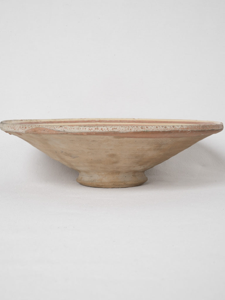 19th-century French decorative terracotta bowl