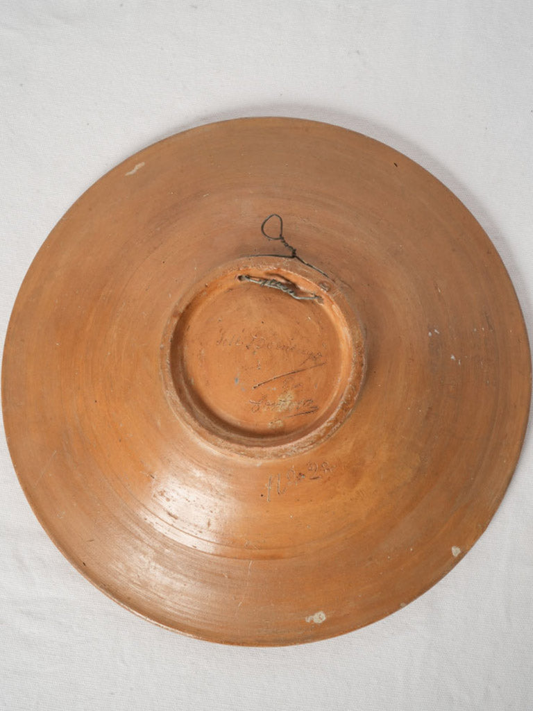 Velvety sheen decorative wall bowl