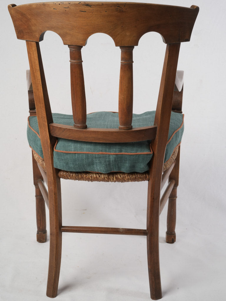 Set Of Six Early 19th Century Provincial Armchairs W/ Rush Seats