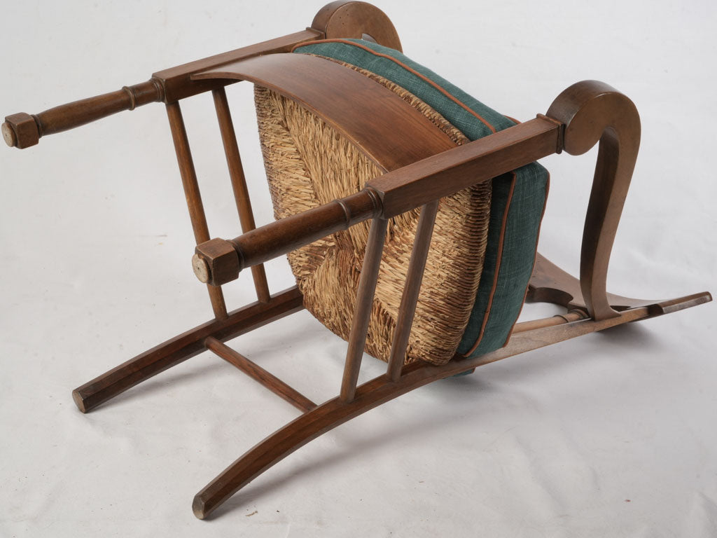 Set Of Six Early 19th Century Provincial Armchairs W/ Rush Seats